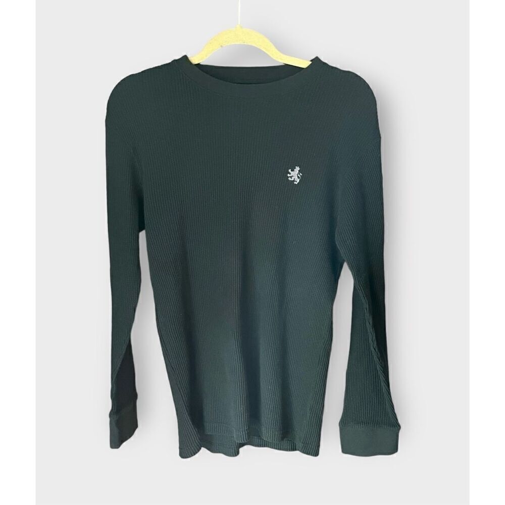 Rugby University Men’s Medium Thermal Knit Long Sleeve Pullover Sweater Shirt
